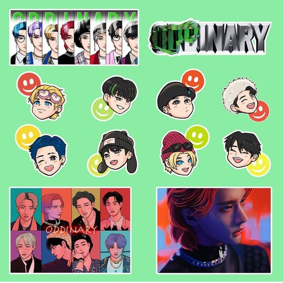 Kpop Stray Kids Stickers 12 Vinyl Stickers - Mystery Bundle - Picture 4 of 5